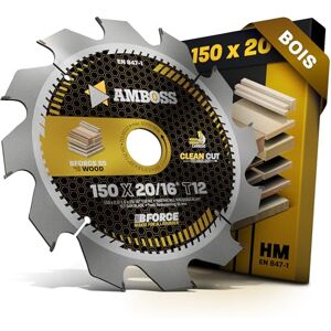 Amboss Werkzeuge AMBOSS lame scie circulaire 150x20mm (bois) lame de scie 150 avec 12 dents lame scie circulaire Ø 150mm compatible BOSCH: GB 1923. GKS 12 V. GKS 46.PKS 46. PKS 48. PKS 416. S1. S 33 - Publicité Amboss Werkzeuge AMBOSS lame scie circulaire 150x20mm (bois) lame de scie 150 avec 12 dents lame scie circulaire Ø 150mm compatible BOSCH: GB 1923. GKS 12 V. GKS 46.PKS 46. PKS 48. PKS 416. S1. S 33 - Publicité