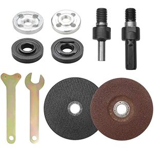 YEYIT Lot de 10 accessoires pour meuleuse d'angle et perceuse manuelle tige de connexion, clé, écrou à bride, disques de coupe et meulage en métal, dispositifs de serrage - Publicité YEYIT Lot de 10 accessoires pour meuleuse d'angle et perceuse manuelle tige de connexion, clé, écrou à bride, disques de coupe et meulage en métal, dispositifs de serrage - Publicité