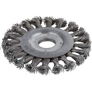wolfcraft 2148000 Brosse Métallique Circulaire Torsadé pour Meuleuse Diamètre 115 mm - Publicité wolfcraft 2148000 Brosse Métallique Circulaire Torsadé pour Meuleuse Diamètre 115 mm - Publicité