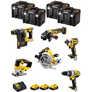 JG todotaladros DeWALT Kit DWK601T (DCD996 + DCH273 + DCG405 + DCF887 + DCS334 + DCS570 + 3 Batteries de 5,0 Ah + Chargeur + 4 x TSTAK VI) - Publicité