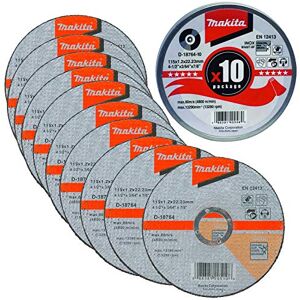 Makita MAKD1876410 Lot de 10 disques à tronçonner 115 mm - Publicité Makita MAKD1876410 Lot de 10 disques à tronçonner 115 mm - Publicité