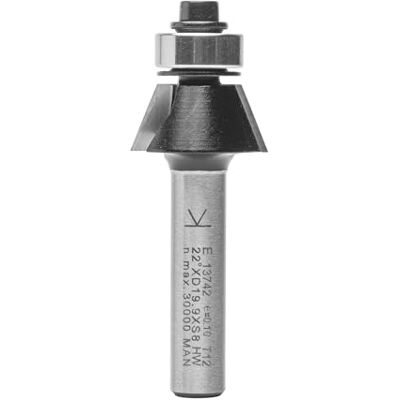 ENT 13742 Fraise à affleurer Carbure, Queue (S) 8 mm, Diamètre (D) 19,9 mm, NL 9,5 mm, E 22,5°, SL 32 mm, avec roulem - Publicité ENT 13742 Fraise à affleurer Carbure, Queue (S) 8 mm, Diamètre (D) 19,9 mm, NL 9,5 mm, E 22,5°, SL 32 mm, avec roulem - Publicité