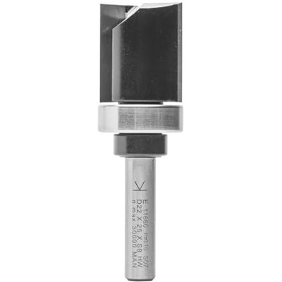 ENT 11660 Fraise pour affleurer droite Carbure, Queue (S) 8 mm, Diamètre (D) 22 mm, NL 25 mm, SL 32 mm, GL 64 mm, avec roulem au queue - Publicité ENT 11660 Fraise pour affleurer droite Carbure, Queue (S) 8 mm, Diamètre (D) 22 mm, NL 25 mm, SL 32 mm, GL 64 mm, avec roulem au queue - Publicité