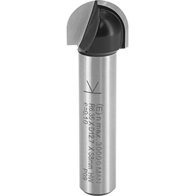 ENT 12288 Fraise à Chanfreiner, Queue (S) 8 mm, Rayon (R) 6,35 mm, Diamètre (D) 12,7 mm, NL 9,5 mm, SL 32 mm, Carbure, travail du bois, Défonceuse - Publicité ENT 12288 Fraise à Chanfreiner, Queue (S) 8 mm, Rayon (R) 6,35 mm, Diamètre (D) 12,7 mm, NL 9,5 mm, SL 32 mm, Carbure, travail du bois, Défonceuse - Publicité