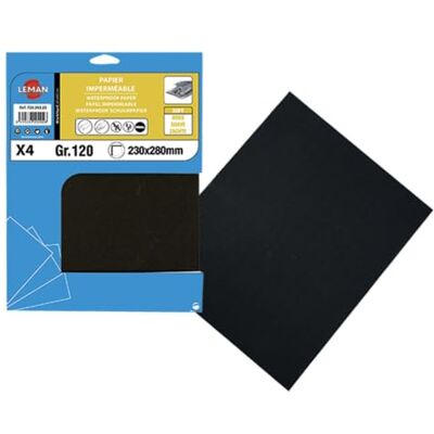 Leman 4 FEUILLES TOILE EMERI 230X280 GR 150 TE.03 - Publicité Leman 4 FEUILLES TOILE EMERI 230X280 GR 150 TE.03 - Publicité