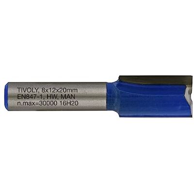 TIVOLY Fraise - Ø12mm, Carbure de Tungstène, Pour Rainures Droites - Publicité TIVOLY Fraise - Ø12mm, Carbure de Tungstène, Pour Rainures Droites - Publicité