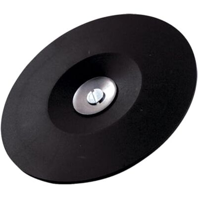 Leman - Plateau caoutchouc pour disque fibre D125 - Queue 6 mm - Publicité Leman - Plateau caoutchouc pour disque fibre D125 - Queue 6 mm - Publicité