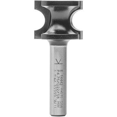ENT 14442 Fraise à profils 1/2 rond Carbure, Queue (S) 8 mm, Diamètre (D) 22,3 mm, NL 17,9 mm, R 4,76 mm, SL 32 mm, profils 1/2 rond Ø 22,3 mm - Publicité ENT 14442 Fraise à profils 1/2 rond Carbure, Queue (S) 8 mm, Diamètre (D) 22,3 mm, NL 17,9 mm, R 4,76 mm, SL 32 mm, profils 1/2 rond Ø 22,3 mm - Publicité