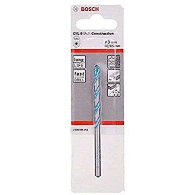 Bosch Accessories 2608596051 Foret polyvalent CYL-9 Multi Construction Ø 5 mm Longueur 85 mm,Argent - Publicité Bosch Accessories 2608596051 Foret polyvalent CYL-9 Multi Construction Ø 5 mm Longueur 85 mm,Argent - Publicité
