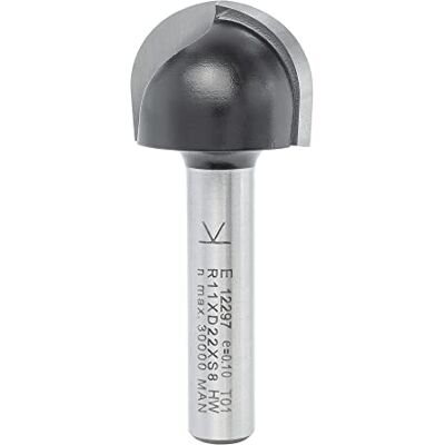 ENT 12297 Fraise à Chanfreiner, Queue (S) 8 mm, Rayon (R) 11 mm, Diamètre (D) 22 mm, NL 16 mm, SL 32 mm, Carbure, travail du bois, Défonceuse - Publicité ENT 12297 Fraise à Chanfreiner, Queue (S) 8 mm, Rayon (R) 11 mm, Diamètre (D) 22 mm, NL 16 mm, SL 32 mm, Carbure, travail du bois, Défonceuse - Publicité