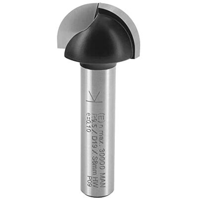 ENT 12292 Fraise à Chanfreiner, Queue (S) 8 mm, Rayon (R) 9,5 mm, Diamètre (D) 19 mm, NL 11 mm, SL 32 mm, Carbure, travail du bois, Défonceuse - Publicité ENT 12292 Fraise à Chanfreiner, Queue (S) 8 mm, Rayon (R) 9,5 mm, Diamètre (D) 19 mm, NL 11 mm, SL 32 mm, Carbure, travail du bois, Défonceuse - Publicité