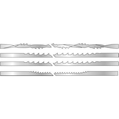 Leman - Assortiment 12 lames de scie à chantournée à bouts lisses 127 mm Sac - Publicité Leman - Assortiment 12 lames de scie à chantournée à bouts lisses 127 mm Sac - Publicité