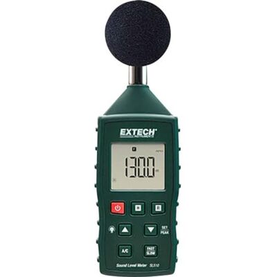EXTECH SL510 Sonomètre Son 35-130 dB, +/-1dB Classe 2 (IEC 61672), pondération A/C, réponse rapide/lente, maintien données - Publicité EXTECH SL510 Sonomètre Son 35-130 dB, +/-1dB Classe 2 (IEC 61672), pondération A/C, réponse rapide/lente, maintien données - Publicité