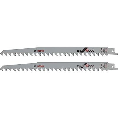 Lame de scie sabre Bosch S1542K - Bois - 24cm - 2 pièces - Publicité Lame de scie sabre Bosch S1542K - Bois - 24cm - 2 pièces - Publicité