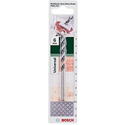 Bosch Accessories 2609255474 Foret polyvalent Diamètre 6 mm Longueur 100 mm Diamètre queue 5,5 mm - Publicité Bosch Accessories 2609255474 Foret polyvalent Diamètre 6 mm Longueur 100 mm Diamètre queue 5,5 mm - Publicité