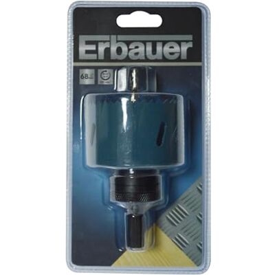 ERBAUER Scie Cloche Ø 68 mm avec Foret Pilote, Acier, 1 Unité - Publicité ERBAUER Scie Cloche Ø 68 mm avec Foret Pilote, Acier, 1 Unité - Publicité