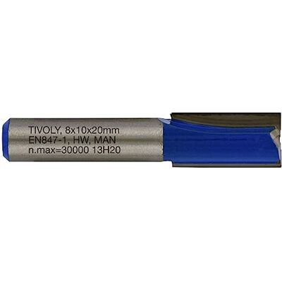 TIVOLY Fraise - Ø10mm, Carbure, 2 lames, mandrin 8mm - Fraise - Publicité TIVOLY Fraise - Ø10mm, Carbure, 2 lames, mandrin 8mm - Fraise - Publicité