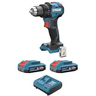 ERBAUER Perceuse-visseuse sans fil ERI1096DDH 18V sans charbon 2x2Ah 75Nm - Publicité ERBAUER Perceuse-visseuse sans fil ERI1096DDH 18V sans charbon 2x2Ah 75Nm - Publicité