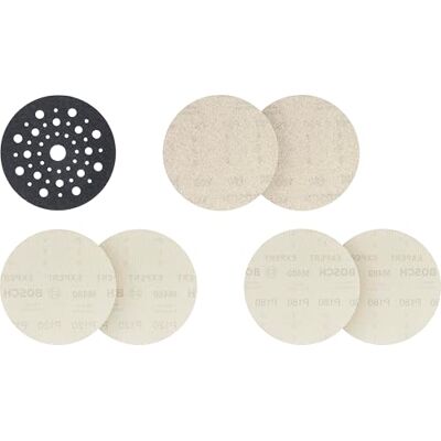 Bosch Expert M480 Kit de démarrage pour peinture sur bois, bois dur, Ø 125 mm, grain 2 x 80, 2 x 120, 2 x 180, accessoire professionnel, ponceuse orbitale aléatoire, ponceuse orbitale - Publicité Bosch Expert M480 Kit de démarrage pour peinture sur bois, bois dur, Ø 125 mm, grain 2 x 80, 2 x 120, 2 x 180, accessoire professionnel, ponceuse orbitale aléatoire, ponceuse orbitale - Publicité