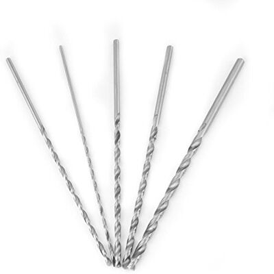 Walfront 5Pcs Set de Mèches Hélicoïdales en Acier à Haute Vitesse Queue Ronde Diamètres de 2mm, 3mm, 3.5mm, 4mm, 5mm, Longueur de 150mm pour Outils de Forage, Foreuses, Perceuses, Fraiseuses, Tours - Publicité Walfront 5Pcs Set de Mèches Hélicoïdales en Acier à Haute Vitesse Queue Ronde Diamètres de 2mm, 3mm, 3.5mm, 4mm, 5mm, Longueur de 150mm pour Outils de Forage, Foreuses, Perceuses, Fraiseuses, Tours - Publicité