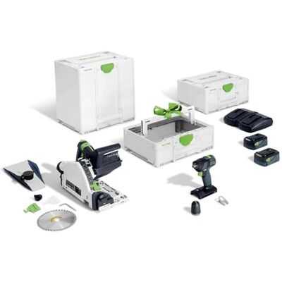 Festool Kit Combo sans fil Universel TSC 55 K/TXS 18/TB M 137 - Publicité Festool Kit Combo sans fil Universel TSC 55 K/TXS 18/TB M 137 - Publicité