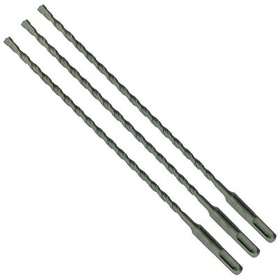 SabreCut 3pcs SDSE65_3 6.5mm x 460mm Forets brique SDS Plus PGM Pointe carbure PGM et noyau CrV renforcé percent pierre, béton et brique avec longue durée de vie - Publicité SabreCut 3pcs SDSE65_3 6.5mm x 460mm Forets brique SDS Plus PGM Pointe carbure PGM et noyau CrV renforcé percent pierre, béton et brique avec longue durée de vie - Publicité