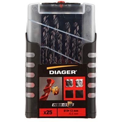 Diager - 706D - 1-13 mm - HSS-G3 TiAIN - Jeu de forets - Publicité Diager - 706D - 1-13 mm - HSS-G3 TiAIN - Jeu de forets - Publicité