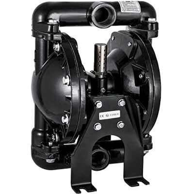VEVOR Pompe pneumatique à double membrane, entrée et sortie 25 mm, aluminium 24 GPM Max 100 PSI, membrane nitrile pour chimie, industriel, pétrole, métallurgie, mines, revêtement, traitement d'eau - Publicité VEVOR Pompe pneumatique à double membrane, entrée et sortie 25 mm, aluminium 24 GPM Max 100 PSI, membrane nitrile pour chimie, industriel, pétrole, métallurgie, mines, revêtement, traitement d'eau - Publicité