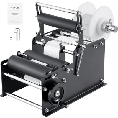 VEVOR Étiqueteuse manuelle ronde, 15-20 pièces/min, applicateur d'étiquettes pour bouteilles rondes, étiqueteuse manuelle réglable adaptée aux étiquettes de bouteilles longueur/largeur entre 10-130 mm - Publicité VEVOR Étiqueteuse manuelle ronde, 15-20 pièces/min, applicateur d'étiquettes pour bouteilles rondes, étiqueteuse manuelle réglable adaptée aux étiquettes de bouteilles longueur/largeur entre 10-130 mm - Publicité