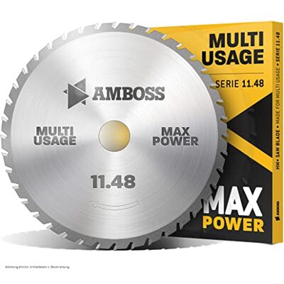 Amboss Werkzeuge Lame de scie circulaire multifonction HM 216 x 30 mm (48 dents) Compatible avec scie radiale et scie circulaire de Bosch & Makita Idéale pour métal, bois et plastique - Publicité Amboss Werkzeuge Lame de scie circulaire multifonction HM 216 x 30 mm (48 dents) Compatible avec scie radiale et scie circulaire de Bosch & Makita Idéale pour métal, bois et plastique - Publicité