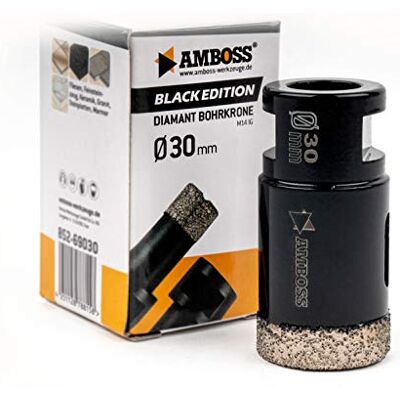 Amboss Werkzeuge Amboss Couronne diamant 30 mm (M14) pour meuleuse d'angle Convient pour grès cérame, carrelage dur, granit, etc. Publicité Amboss Werkzeuge Amboss Couronne diamant 30 mm (M14) pour meuleuse d'angle Convient pour grès cérame, carrelage dur, granit, etc. Publicité