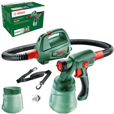 Bosch Pistolet à Peinture Filaire PFS 2000 (440W, dans Une boîte en Carton) - Publicité Bosch Pistolet à Peinture Filaire PFS 2000 (440W, dans Une boîte en Carton) - Publicité