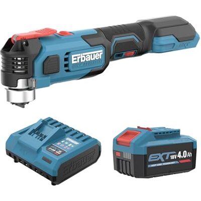 ERBAUER ERI1080MLT Outil multifonction sans fil 18V 4Ah brushless - Publicité ERBAUER ERI1080MLT Outil multifonction sans fil 18V 4Ah brushless - Publicité