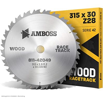 Amboss Werkzeuge Amboss HM Lame de scie circulaire Ø 315 mm x 3,2 mm x 30 mm/dents alternées (28 dents) Découpes grossières et rapides Bois de chauffage et matériaux en bois - Publicité Amboss Werkzeuge Amboss HM Lame de scie circulaire Ø 315 mm x 3,2 mm x 30 mm/dents alternées (28 dents) Découpes grossières et rapides Bois de chauffage et matériaux en bois - Publicité