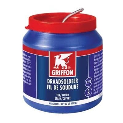 Griffon - 97/3 Tin/Copper - 3 mm - 500 g - Baume soldering - Publicité Griffon - 97/3 Tin/Copper - 3 mm - 500 g - Baume soldering - Publicité