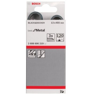 Bosch Accessories Feuille Abrasive X450 Expert pour Limes Électriques, 120 Grain, 457mm x 13mm, Lot de 3 - Publicité Bosch Accessories Feuille Abrasive X450 Expert pour Limes Électriques, 120 Grain, 457mm x 13mm, Lot de 3 - Publicité