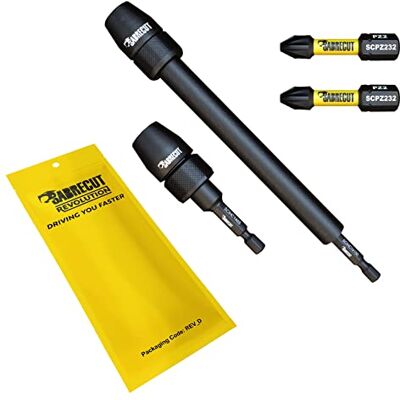SabreCut 4pcs SCRK2 65mm 152mm 32mm PZ2 Porte-embout choc Durable Acier traité, maintien magnétique fort et finition oxyde noir pour usage durable à couple élevé - Publicité SabreCut 4pcs SCRK2 65mm 152mm 32mm PZ2 Porte-embout choc Durable Acier traité, maintien magnétique fort et finition oxyde noir pour usage durable à couple élevé - Publicité