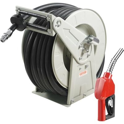 VEVOR Enrouleur de Tuyau de Carburant 25,4 mm x 15,24 m Dévidoir Tuyau de Diesel Rétractable Extra Long Caoutchouc NBR Buse de Ravitaillement Auto 300 PSI pour Avion, Bateau, Véhicule, Camion-citerne - Publicité VEVOR Enrouleur de Tuyau de Carburant 25,4 mm x 15,24 m Dévidoir Tuyau de Diesel Rétractable Extra Long Caoutchouc NBR Buse de Ravitaillement Auto 300 PSI pour Avion, Bateau, Véhicule, Camion-citerne - Publicité