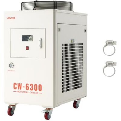 VEVOR Refroidisseur d'Eau Industriel 8000 W Refroidisseur d'Eau avec Compresseur Système de Refroidissement pour Machine de Gravure Laser CO2 et Tube Laser, avec Réservoir 40 L, Débit Maximal 70 L/min - Publicité VEVOR Refroidisseur d'Eau Industriel 8000 W Refroidisseur d'Eau avec Compresseur Système de Refroidissement pour Machine de Gravure Laser CO2 et Tube Laser, avec Réservoir 40 L, Débit Maximal 70 L/min - Publicité