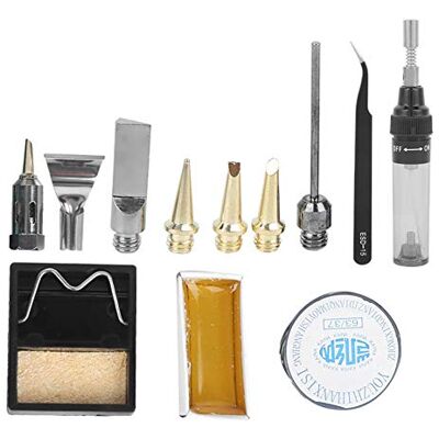 Walfront Fer à Souder Gaz Stylo Soudure Température Réglable Méthane Outil Soudage Combinaison Boîte Plastique Portable Précis Efficace Durable Léger Pratique - Publicité Walfront Fer à Souder Gaz Stylo Soudure Température Réglable Méthane Outil Soudage Combinaison Boîte Plastique Portable Précis Efficace Durable Léger Pratique - Publicité