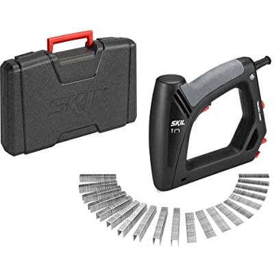 Bosch SKIL 8200AC Agrafeuse Cloueuse Electrique avec Puissance réglable (Câble de 6 mètres, Set de 1500 Agrafes et 500 Clous, Coffret) Noir - Publicité Bosch SKIL 8200AC Agrafeuse Cloueuse Electrique avec Puissance réglable (Câble de 6 mètres, Set de 1500 Agrafes et 500 Clous, Coffret) Noir - Publicité