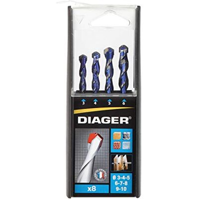 Diager - 215C - 3-10 mm - Carbure - Coffret de forets - Publicité Diager - 215C - 3-10 mm - Carbure - Coffret de forets - Publicité