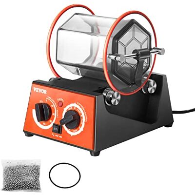 VEVOR Polisseur de Bijoux 3 kg 45 W Machine de Polissage de Bijoux 5 Vitesses 0-60 mins Réglable Polisseuse à Tambour Rotative Action Bidirectionnel pour Polir Pierre Roche Fer Bijouterie - Publicité VEVOR Polisseur de Bijoux 3 kg 45 W Machine de Polissage de Bijoux 5 Vitesses 0-60 mins Réglable Polisseuse à Tambour Rotative Action Bidirectionnel pour Polir Pierre Roche Fer Bijouterie - Publicité