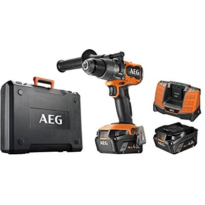 AEG Perceuse à percussion sans fil 18 V PRO18V, 110 Nm, 2 vitesses, LED, Livrée en coffret avec 2 batteries Pro High Demand 4,0 Ah BSB18C3BL- 402C - Publicité AEG Perceuse à percussion sans fil 18 V PRO18V, 110 Nm, 2 vitesses, LED, Livrée en coffret avec 2 batteries Pro High Demand 4,0 Ah BSB18C3BL- 402C - Publicité