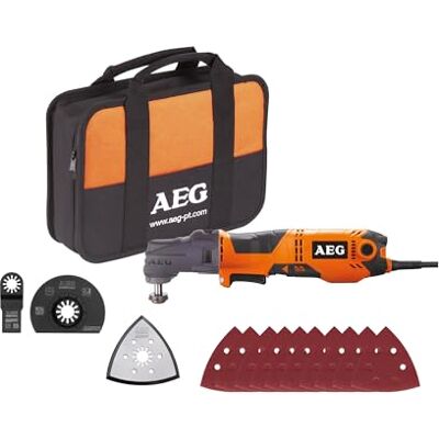 AEG Outil Multifonction OMNI 300 – Tête Interchangeable, Moteur 300W, Accessoires multiples, Polyvalent pour Découpe, Ponçage, Déjointage – Idéal Chantier et Rénovation - Publicité AEG Outil Multifonction OMNI 300 – Tête Interchangeable, Moteur 300W, Accessoires multiples, Polyvalent pour Découpe, Ponçage, Déjointage – Idéal Chantier et Rénovation - Publicité