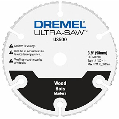 Dremel - US50001 - Carbure - Découpe du bois - Lame de scie - Publicité Dremel - US50001 - Carbure - Découpe du bois - Lame de scie - Publicité