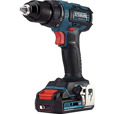 ERBAUER Perceuse Visseuse Sans Fil brushless 18V 4Ah EDD18-Li-2 - Publicité ERBAUER Perceuse Visseuse Sans Fil brushless 18V 4Ah EDD18-Li-2 - Publicité