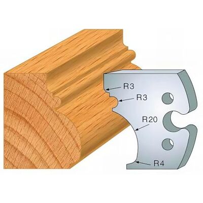 Leman 243 : Jeu de 2 fers moulure ht 50 mm pour porte outils entr'axe plot 24 mm - Publicité Leman 243 : Jeu de 2 fers moulure ht 50 mm pour porte outils entr'axe plot 24 mm - Publicité