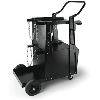 VEVOR Chariot de Soudage à 2 Niveaux Chariot Poste à Souder Armoire Antivol Verrouillable Charge 120 kg Roues 360° Chaînes Sécurité Stockage Réservoirs pour Atelier TIG Arc MMA Découpeur Plasma - Publicité VEVOR Chariot de Soudage à 2 Niveaux Chariot Poste à Souder Armoire Antivol Verrouillable Charge 120 kg Roues 360° Chaînes Sécurité Stockage Réservoirs pour Atelier TIG Arc MMA Découpeur Plasma - Publicité