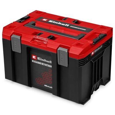 Einhell E-Case M SEALED (gamme E-Case, étanche à la poussière et aux projections d’eau, compatible avec les mallettes Half Size, 44 x 33 x 29 cm, charge max. 90 kg, poignée) - Publicité Einhell E-Case M SEALED (gamme E-Case, étanche à la poussière et aux projections d’eau, compatible avec les mallettes Half Size, 44 x 33 x 29 cm, charge max. 90 kg, poignée) - Publicité